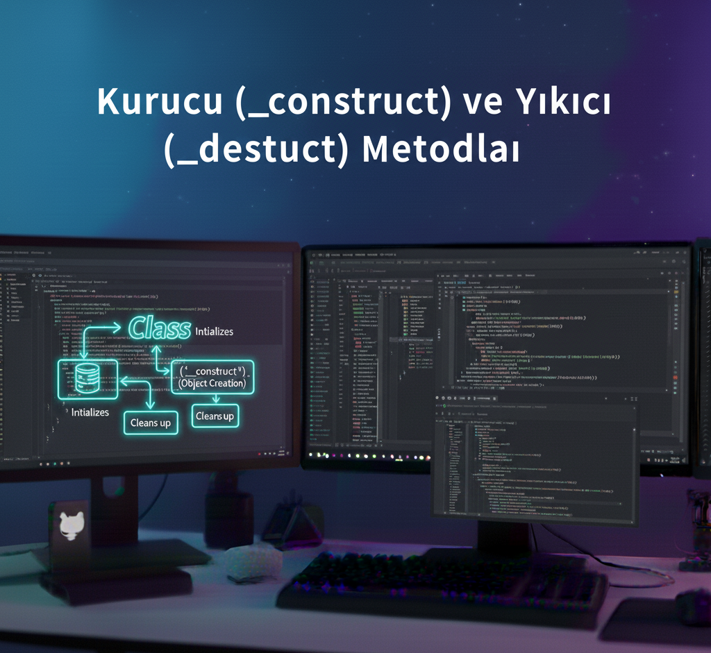 kurucu ( __construct ) ve yıkıcı ( __destruct ) metodları