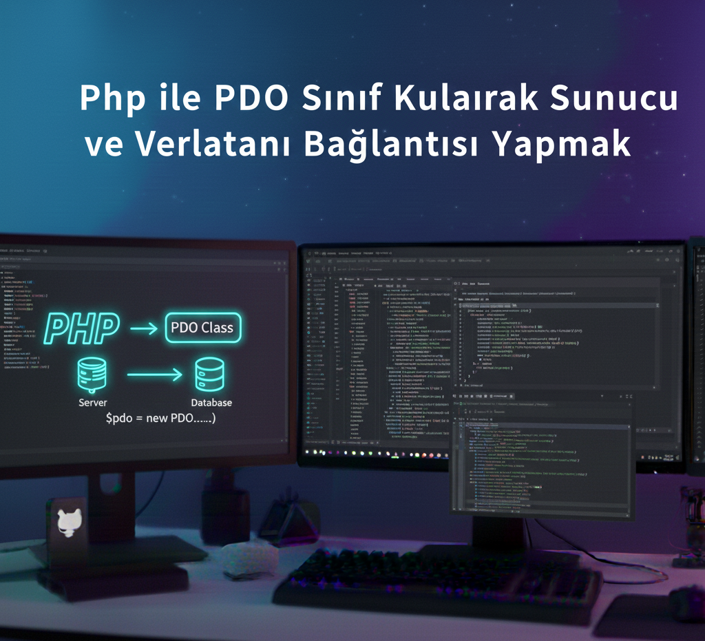 php ile pdo sınıfı kullanarak sunucu ve veritabanı bağlantısı yapmak