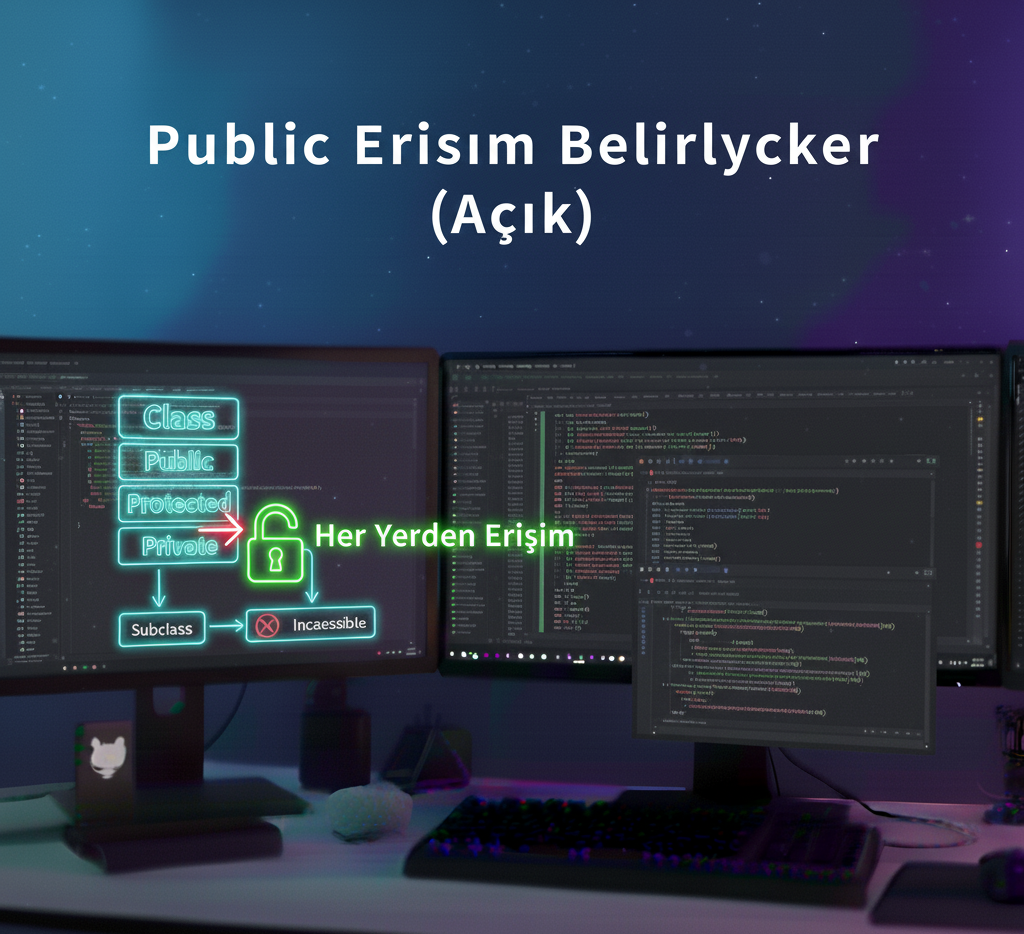 public erişim belirleyici (açık)