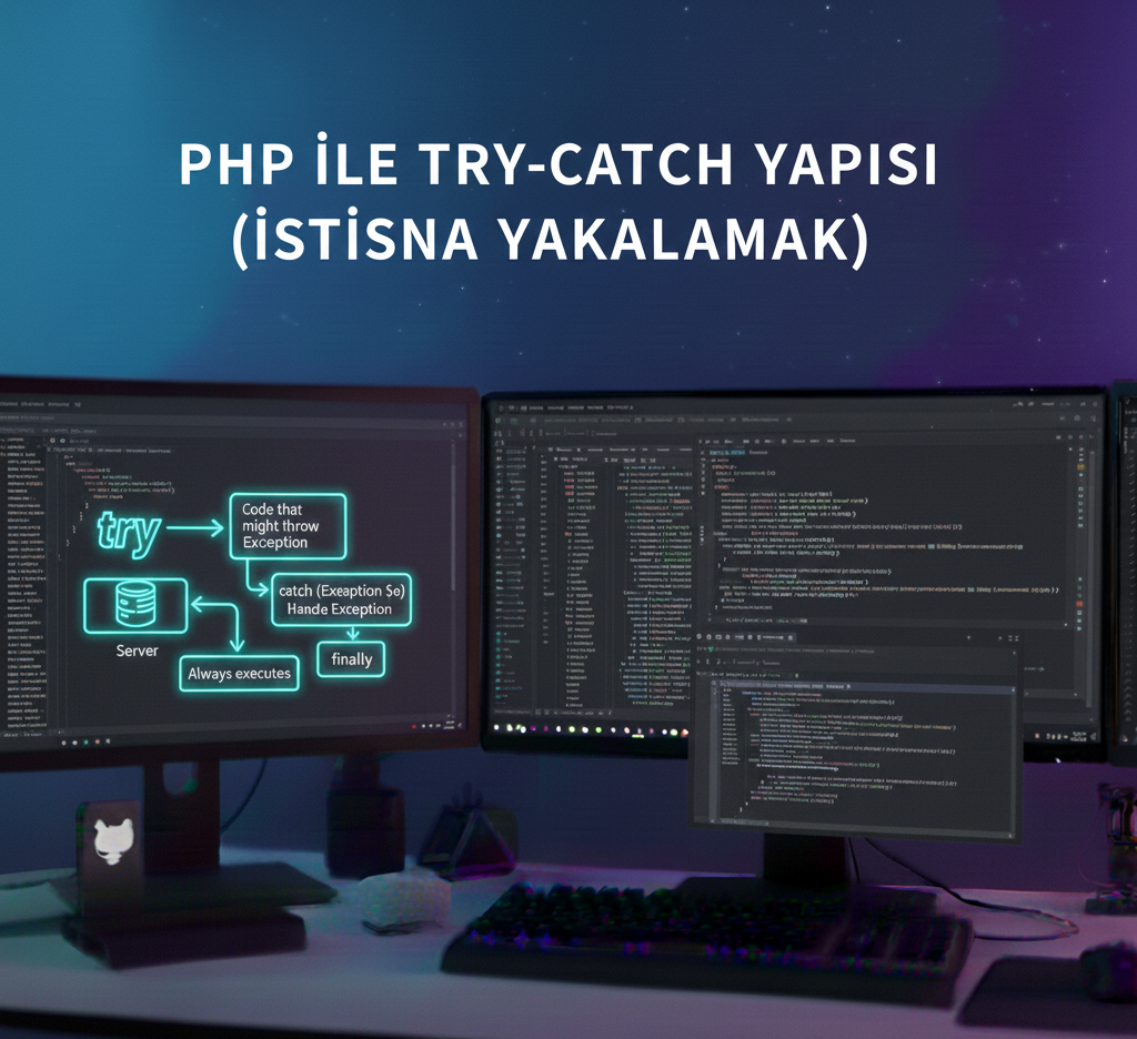 php ile try catch yapısı (istisna yakalamak)