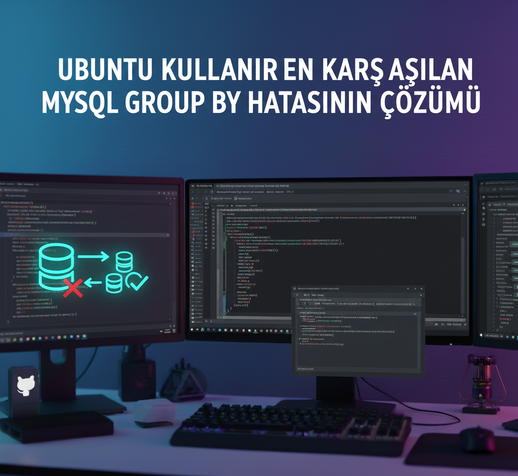 Ubuntu kullanirken karşılaşılan mysql group by hatasının çözümü