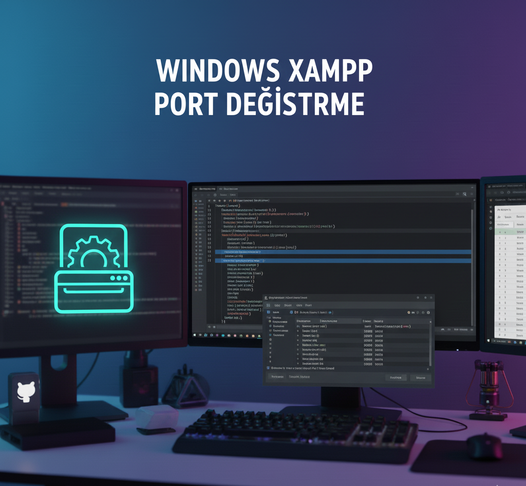windows xampp port değiştirme